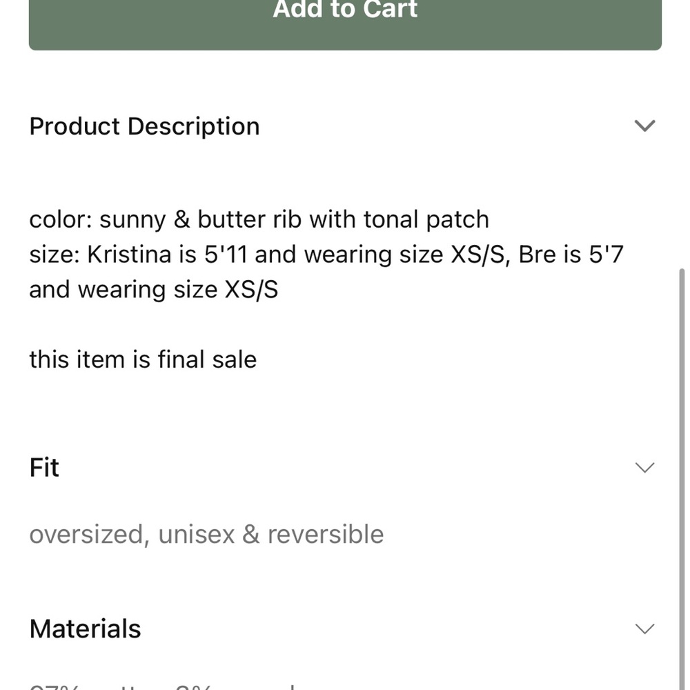 Daily Drills Oversized Thermal - Sunny + Butter - Picture 5 of 7